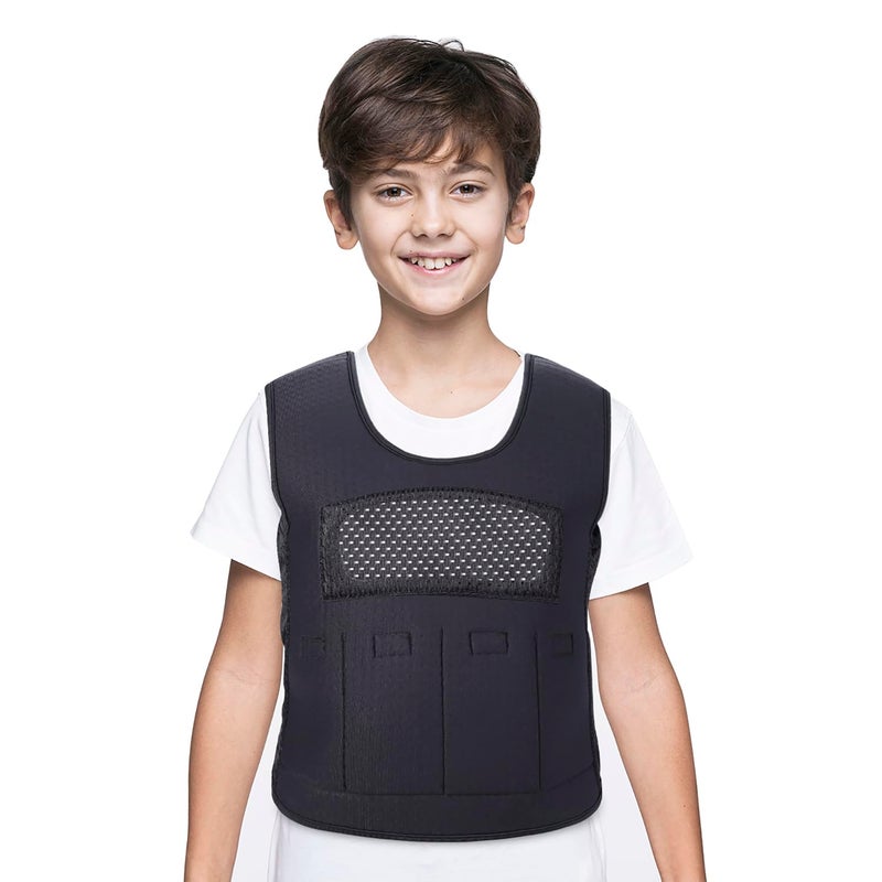 Weighted Vest for KidsAges 59 Medium Fully Adjustable Sensory Compression Vest for Children with Autism ADHD SPD Includes 3lb Removable Weights