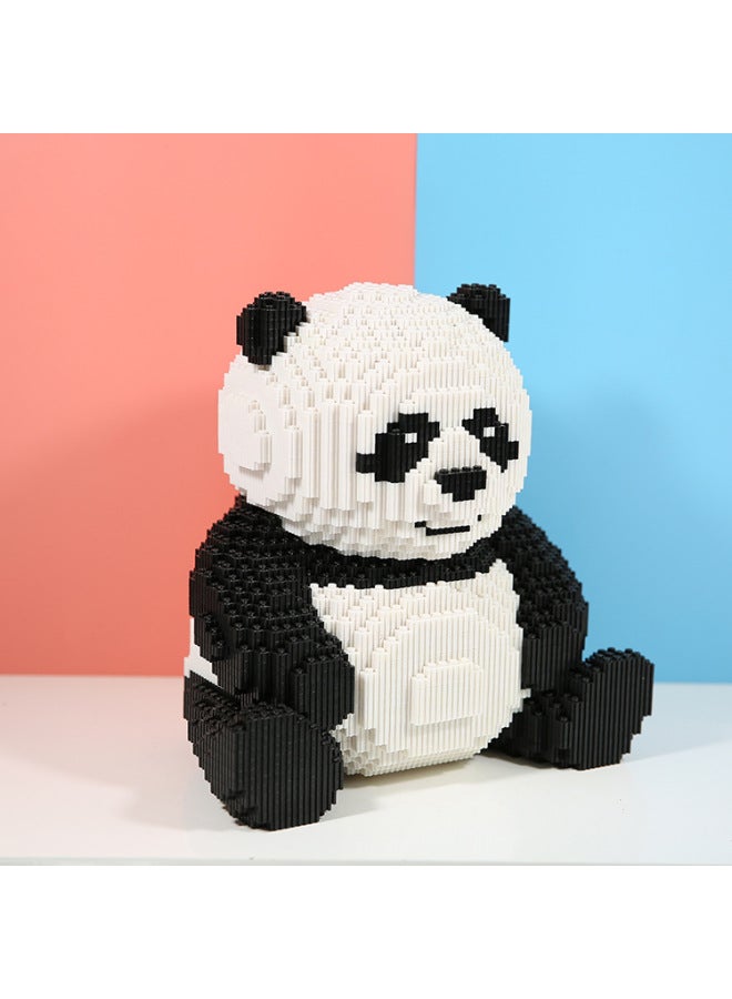 Fun Panda Ornaments Diamond Particles Assembled Toys Compatible With Lego Children's Educational Mini Building Blocks-Color:Small White Rabbit - Image 5