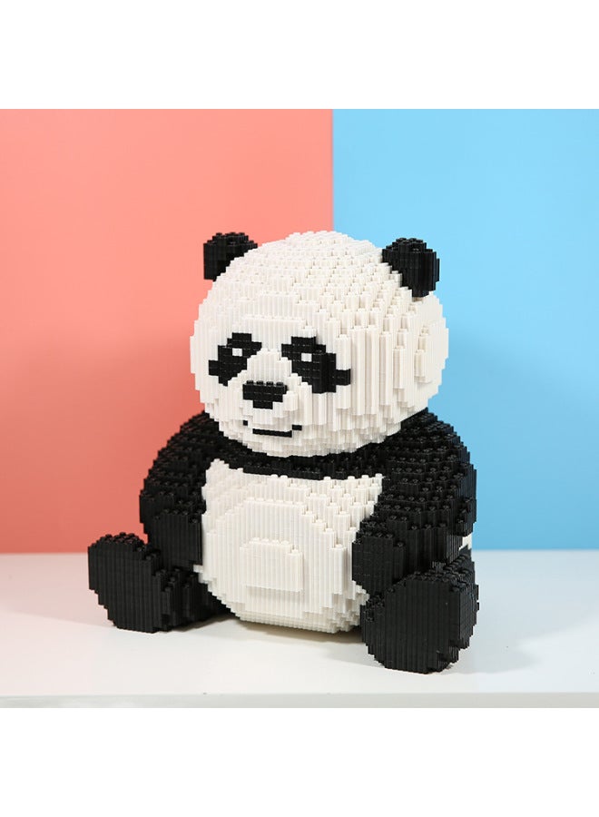 Fun Panda Ornaments Diamond Particles Assembled Toys Compatible With Lego Children's Educational Mini Building Blocks-Color:Small White Rabbit - Image 4