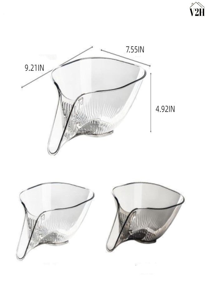 V2H Multi-Functional Kitchen Drain Basket with Funnel, Multicolor, Plastic, Strainer Pack of 1 - Image 2