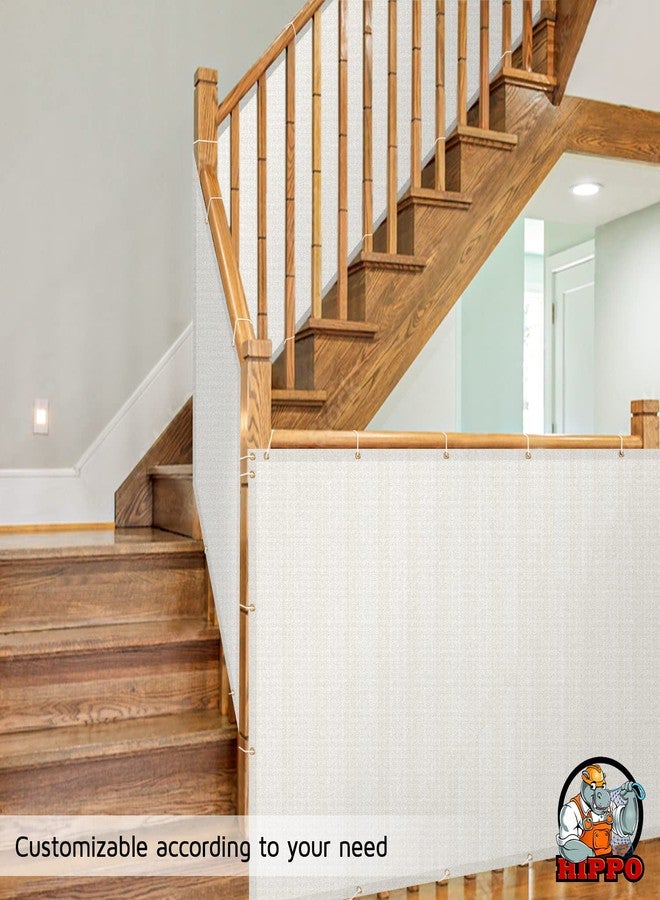 HIPPO Baby Safety Net for Balcony & Staircase Railing Guard for Kids Stairway Safety Net Protector Safety Banister for Baby Toddler (1.5MTX4MT, Arctic-White) - Image 5