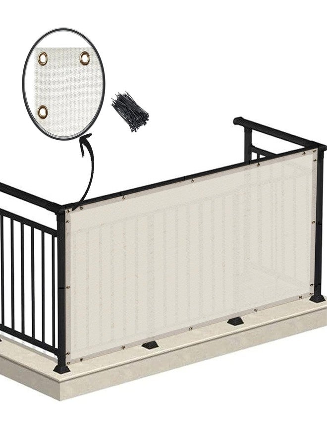 HIPPO Baby Safety Net for Balcony & Staircase Railing Guard for Kids Stairway Safety Net Protector Safety Banister for Baby Toddler (1.5MTX4MT, Arctic-White) - Image 1