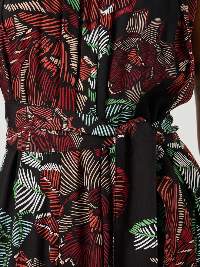 Styli Floral Print Maxi Dress