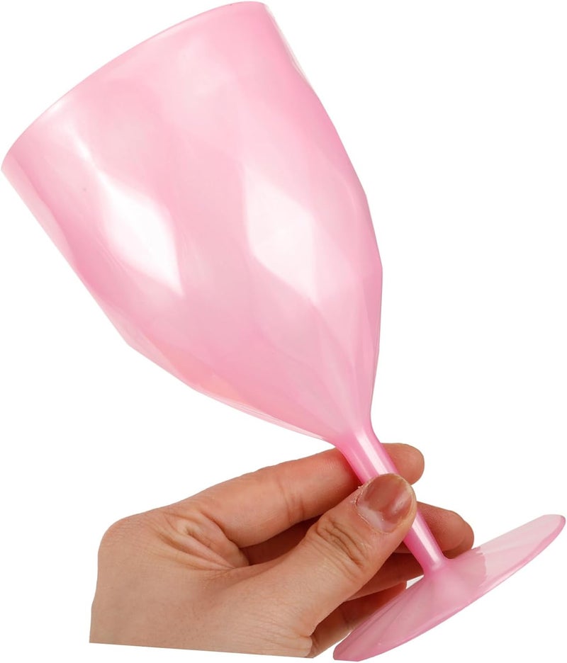 6pcs Plastic Goblet Unbreakable Cocktail Wine Goblets for Parties Dinners Creative Juice Cups for Boys and Girls Smooth Plastic Drinkware Pineapple Design - Image 3