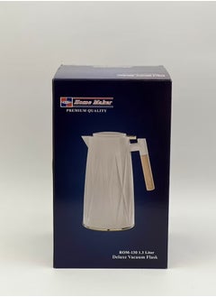Homemaker Premium 1.3L Silver Tea & Coffee Flask – Hot & Cold Retention, Elegant Design, Made in Turkey, Hand Wash  - Image 3