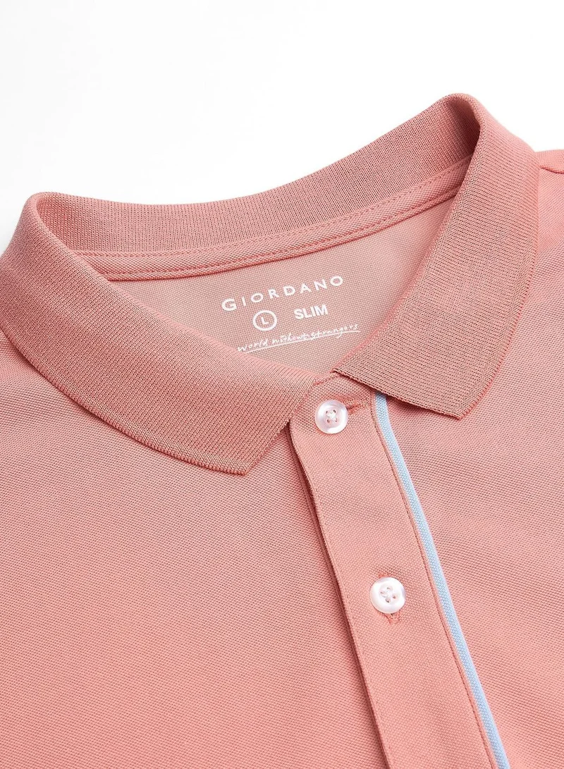Giordano  Men Slim Cotton Nylon Pique Polo for Men | Best Price UAE