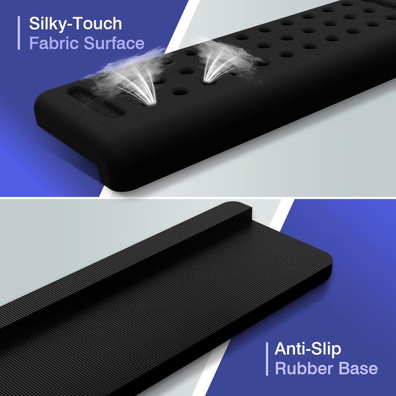 Retuhapy L-Shaped Desk Edge Cushion, 2 PCS Elbow Rest for Desk with Ergonomic Support, Memory Foam Elbow Pad & Arm Rest for Palm, Wrist & Forearm, Non-Slip & Separate Design, Office & Home, Black - Image 4