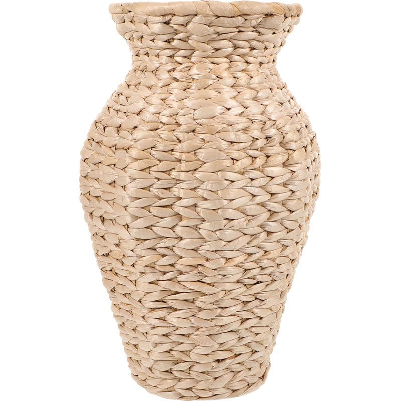 VOSAREA 1pc Woven Grass Flower Vase and Decorative Vase for Dried Flowers Stylish Rattan Design for Home and Wedding Centerpieces - Image 1