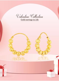 Luxuriate in 22K Gold Heart-Shaped Earrings - pzsku/Z36EB7D9DF706BB1C0915Z/45/_/1706599601/c1fa49fe-3cc2-4e70-9f2f-73489f7e0a24