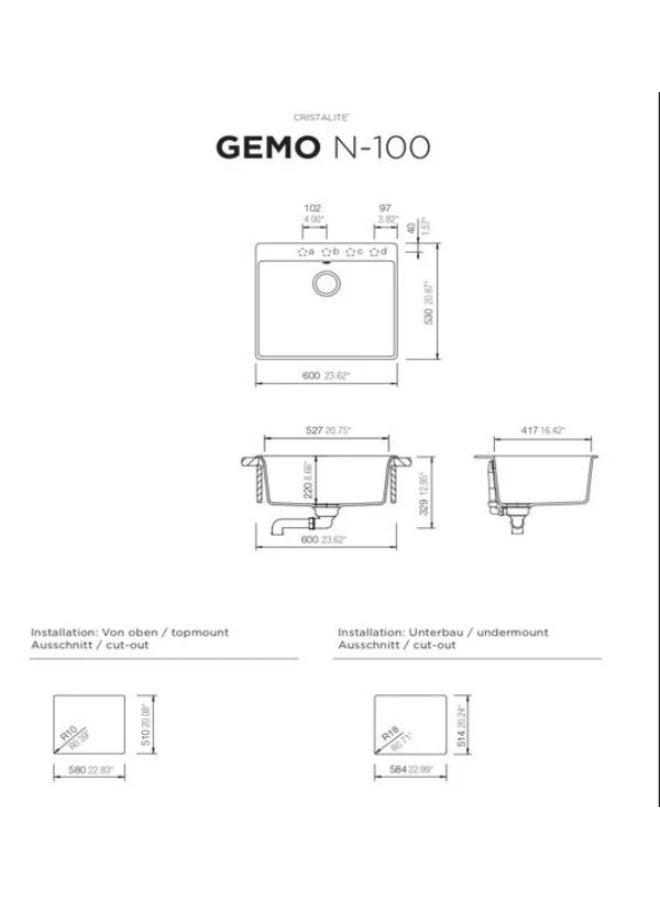 SCHOCK الماني حوض المطبخ: جيمو N-100 - Image 3