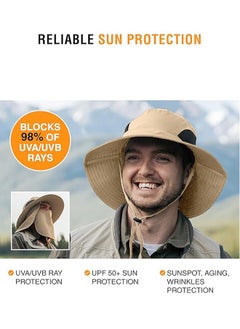 Bucket Hat ,Fishing Hat ,Outdoor Sun Protection Hats for Men & Women Mens Sun hat Neck protection sun protection mosquito protection UV protection bucket hat Khaki - pzsku/Z36EB888D9365FA3FAFEFZ/45/_/1721284416/f49b917c-a1a0-4aac-941f-c110991e40ca