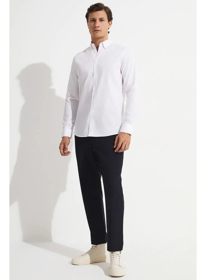 JUNE June Exclusive Men Long Sleeve Regular Fit Shirt White