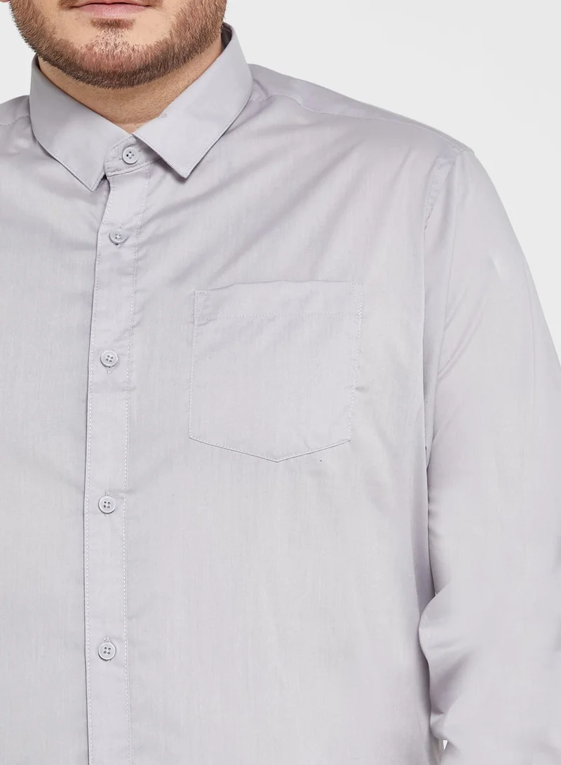 Robert Wood Essential Easy Iron Plus Size Shirt