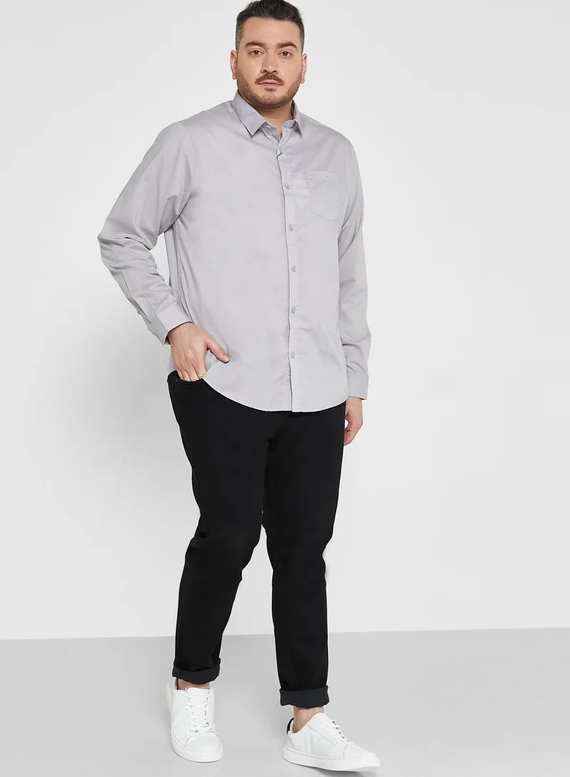Robert Wood Essential Easy Iron Plus Size Shirt
