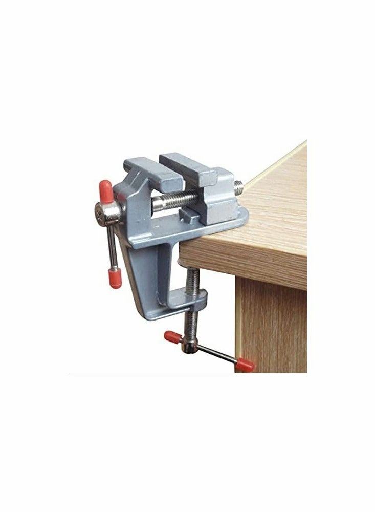 KASTWAVE DIY Table Vice Miniature Vise, Aluminum Alloy Small Clamp Hobby Jewelry Work 30MM - Image 2