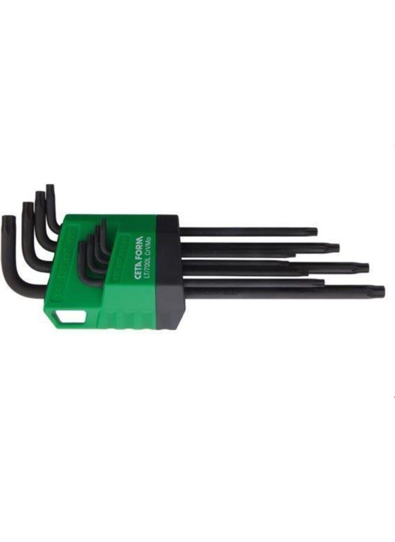 Ceta Form 8 Piece 6 Corner Hole Torx L Key Set/Long Type 