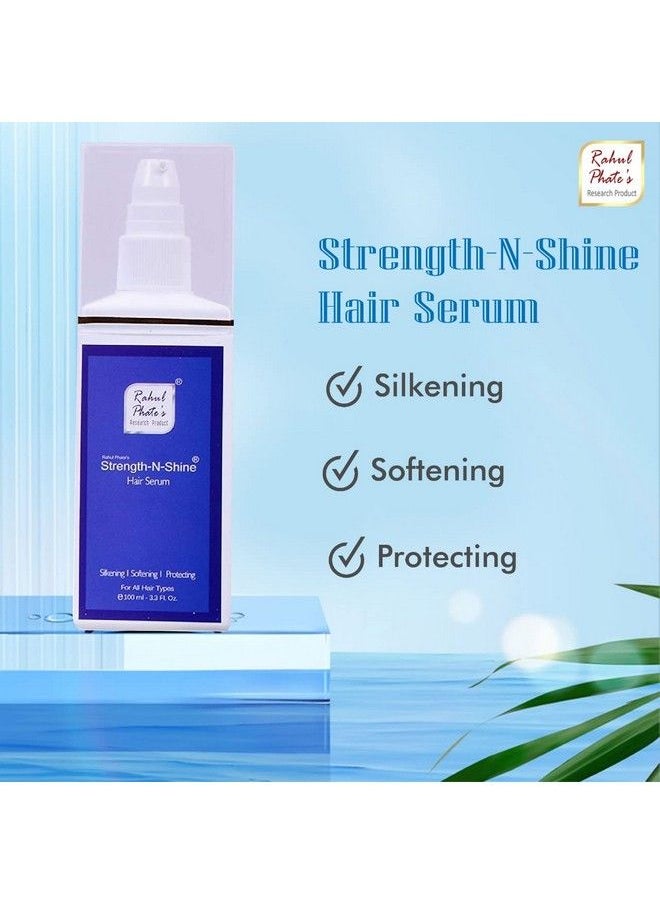 Rahul Phate's Research Product S Strengthnshine Hair Serum ; For Hair Fall Control & Breakage ; For Dry Roughsmooth & Silky Hair ; For Women & Men 80Ml  - Image 4