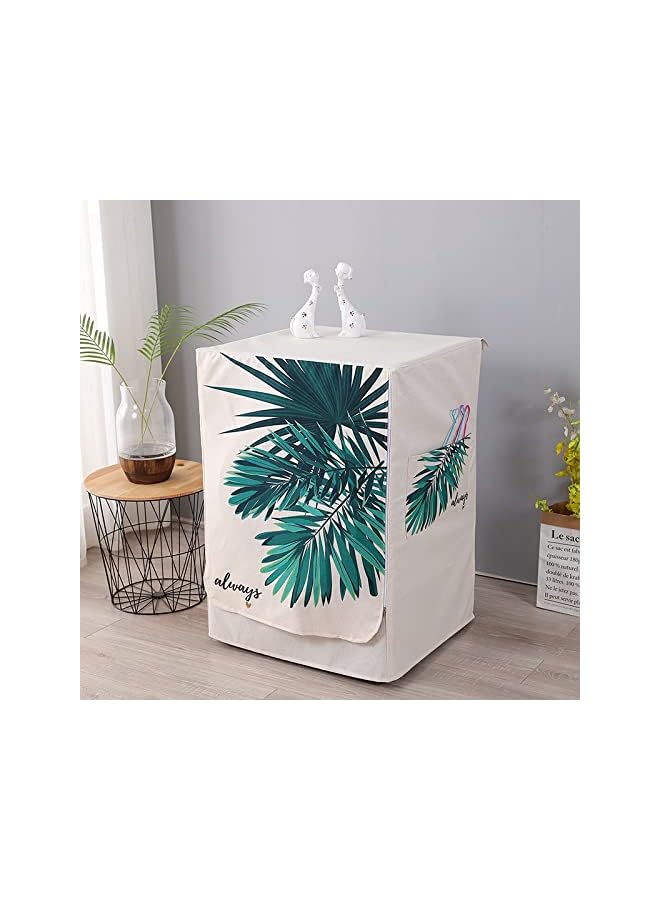jaexest Washing Machine Cover, Automatic Washer Dryer Cover for Front Load Washer Protection-Cactus,XL code 60 * 65 * 85cm - Image 1