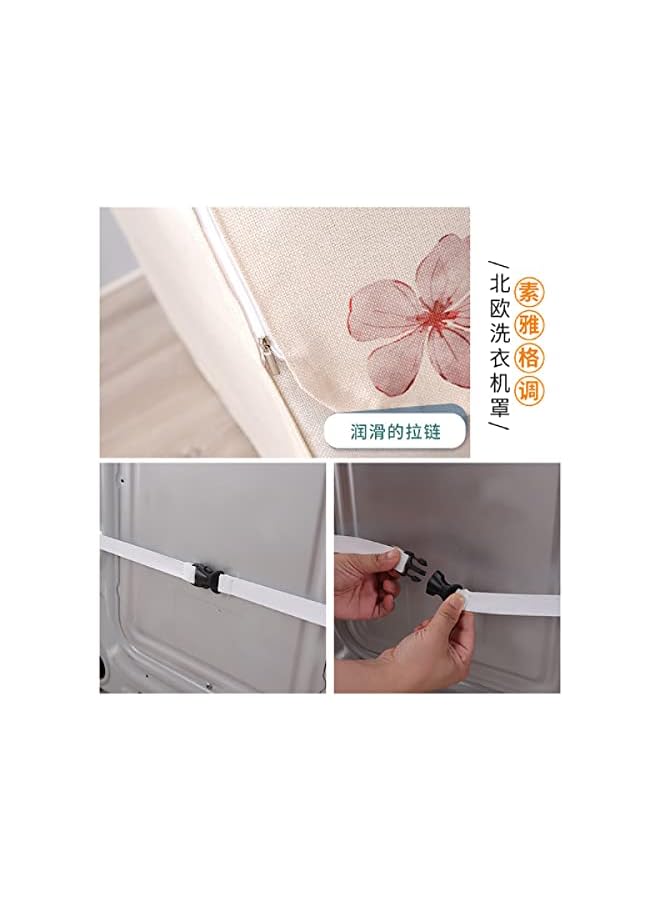 jaexest Washing Machine Cover, Automatic Washer Dryer Cover for Front Load Washer Protection-Cactus,XL code 60 * 65 * 85cm - Image 5
