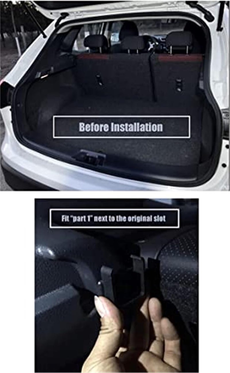 DEMULAX Retractable Cargo Cover for Nissan Qashqai 2014-2016 - Image 2