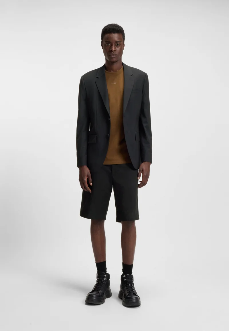 HUGO  Regular-fit shorts in mercerised stretch cotton for Men | Best Price UAE