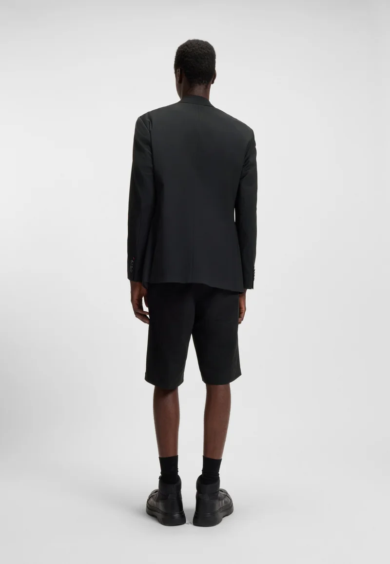 HUGO Regular-fit shorts in mercerised stretch cotton