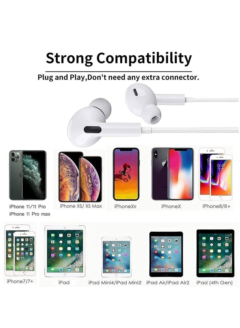 ELTRAZONE - Earbuds/Headphone with Lightning Connector(Built-in Microphone & Volume Control) in-Ear Stereo Headphones Headset Compatible with iPhone 12/SE/11/X/8 7-All iOS System[Apple MFi Certified]Plug and play - Image 1