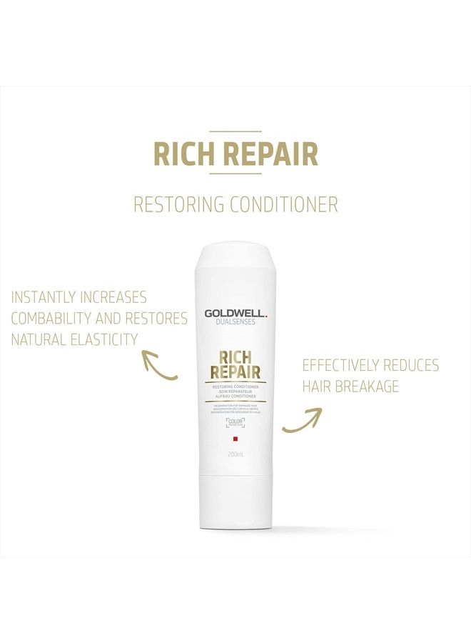 Goldwell Dualsenses Rich Repair Restoring Conditioner, 6.76 Fl Oz - Image 2