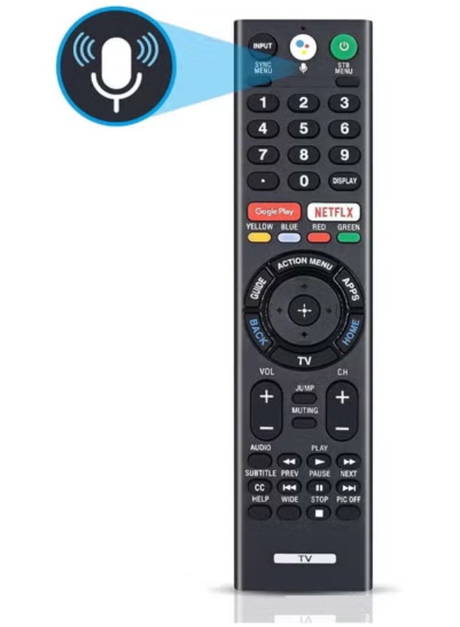 TIGER Replacement Remote for Sony TV with Voice Control, Compatible with RMF-TX300U 4K Smart HDTV Models XBR-49X800E, XBR-55X800E, XBR-55X850D, XBR-65X850E, XBR-85X850D, XBR-43X800E, XBR-65X930D, XBR-75X850E, XBR-75X940D - Image 4