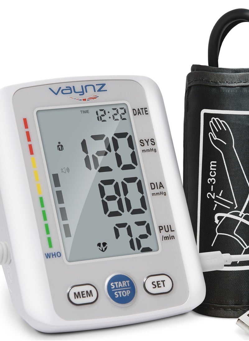 vaynz Vaynz Blood Pressure Monitors - CE Approved by UK and GlucoLeader Enhance Blood Sugar Monitor with 10+50 Test Strips and Lancets - 800 Memory Diabetes Testing Kit in mg/dL  - Image 3