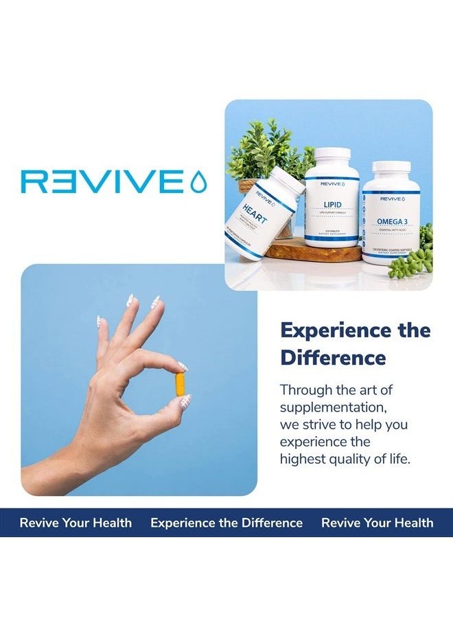 revive - Pure Magnesium Glycinate Capsules 200mg by Revive MD - High Absorption Supplement for Relaxation & Stress Relief - Organic Memory & Sleep Support Pills for Strong Bones, Normal Nerve & Muscle Function - Image 1