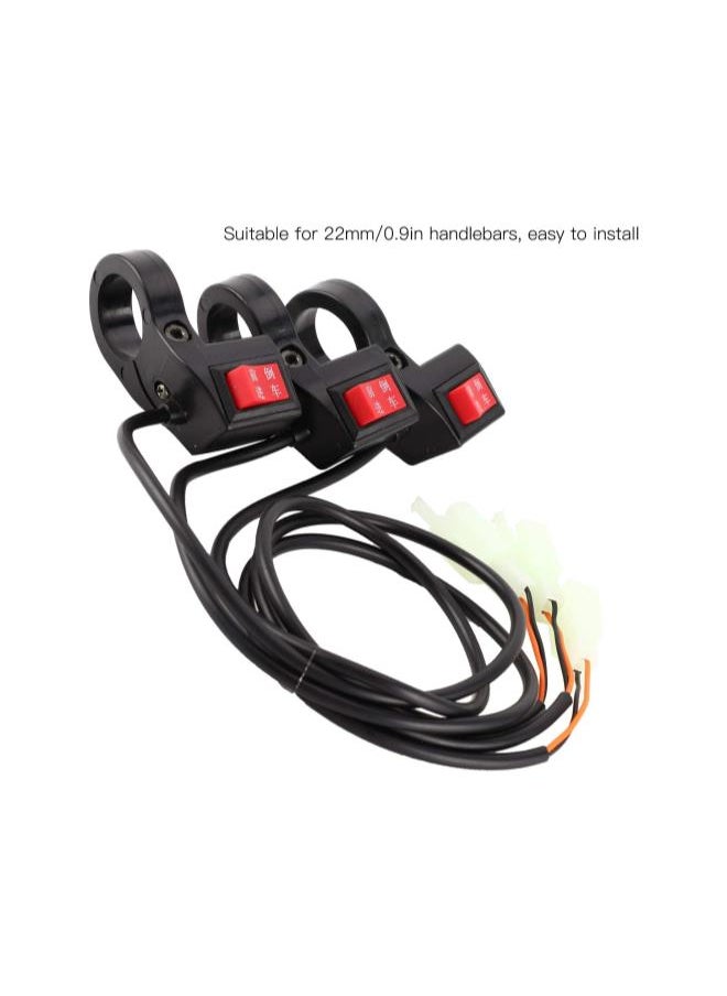 silvercnc - 3Pcs Electric Scooter Handlebar Forward and Reverse Gear Switch Replacement Multifunction Electric Bike Forward/Reverse Button Switch for E Bike - Image 1