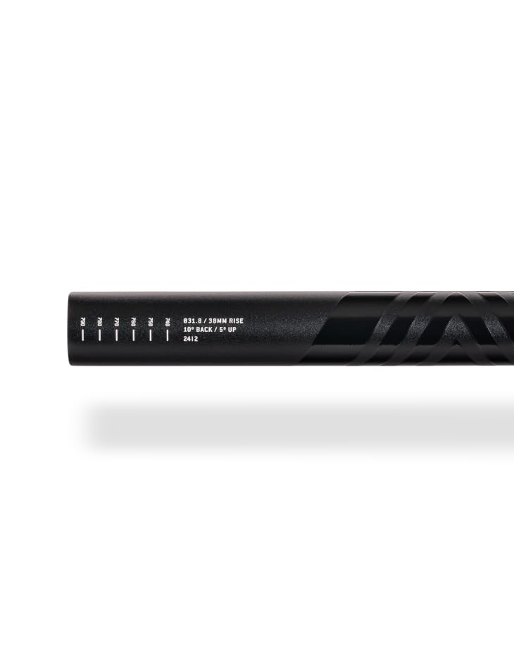 PNW Components Gen 4 Range Mountain Bike Handlebar, 2014 Aluminum Alloy, 800mm Width, Black with Gray (35x38mm) - Image 4