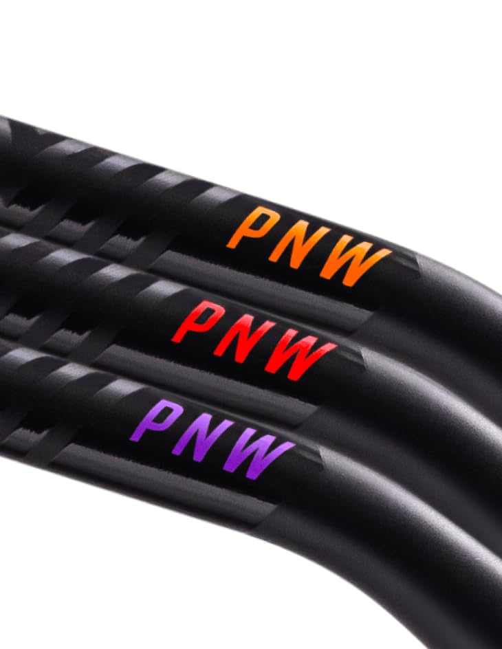 PNW Components Gen 4 Range Mountain Bike Handlebar, 2014 Aluminum Alloy, 800mm Width, Black with Gray (35x38mm) - Image 3