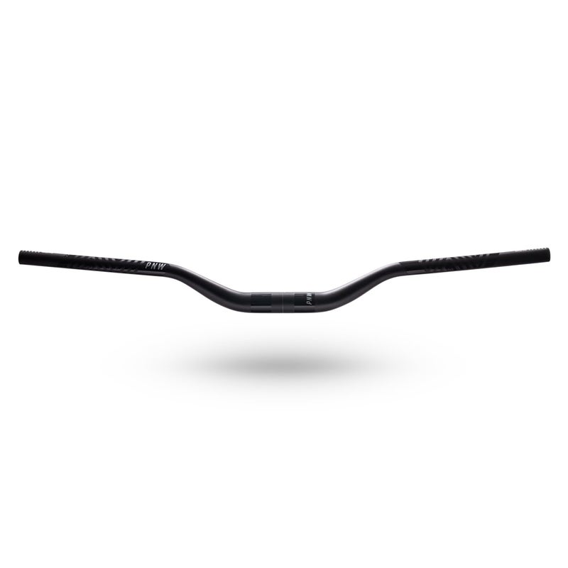 PNW Components Gen 4 Range Mountain Bike Handlebar, 2014 Aluminum Alloy, 800mm Width, Black with Gray (35x38mm) - Image 1