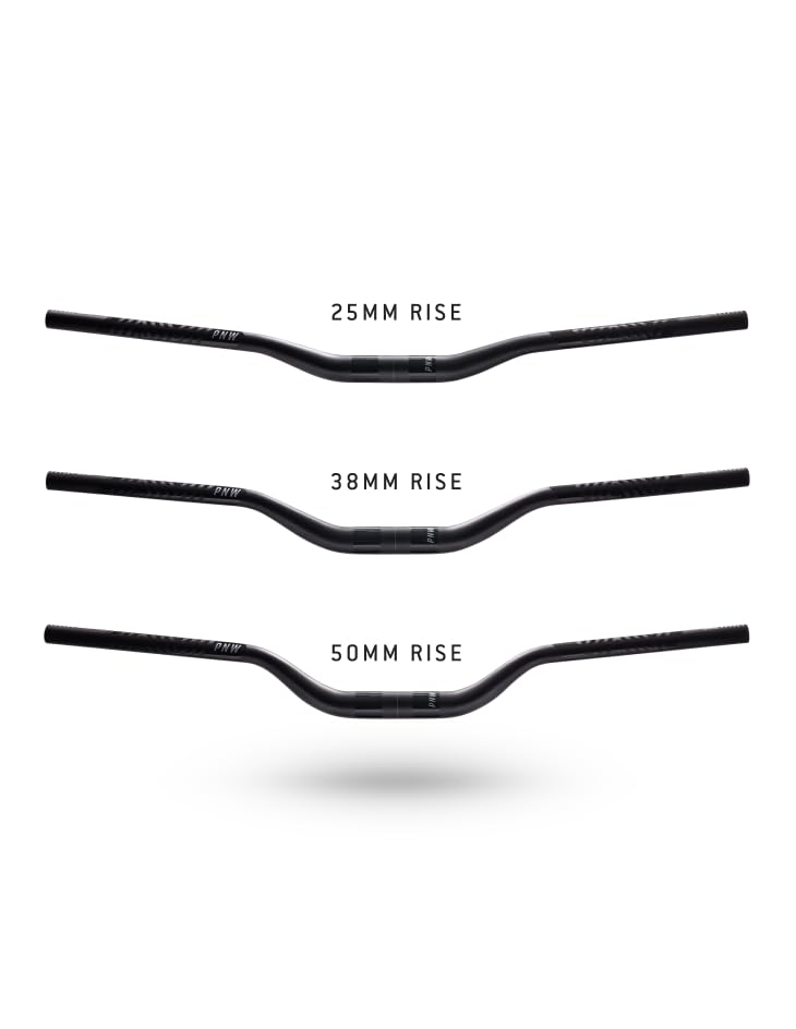PNW Components Gen 4 Range Mountain Bike Handlebar, 2014 Aluminum Alloy, 800mm Width, Black with Gray (35x38mm) - Image 5