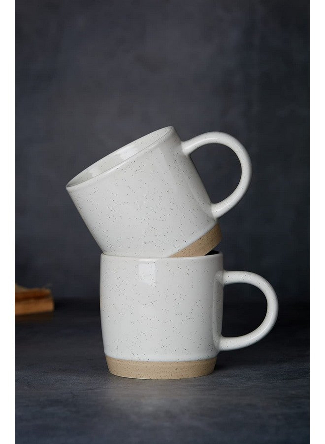 famiware Coffee Mugs for 4, 12 oz Mug Set, Dringking Cup with Handle for Coffee, Tea, Cocoa, Milk, Milkyway serise, White - Image 3