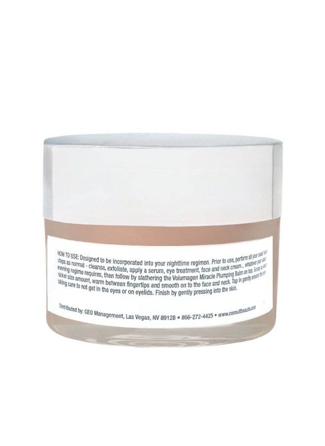 Consult Beaute - Volumagen Miracle Plumping Balm 1 Oz. Facial Moisture Slugging Overnight Deep Skin Hydration Hyaluronic Acid Marine Collagen Ceramides Petrolatum Free Lanolin Free Mineral Oil Free - Image 1