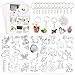 Natonhi Shrinky Dink Sheets Kit 145Pcs Shrink Art Kit Including 20pcs Shrinky Paper Sheets 6pcs Traceable Picture Keychains Accessories Perfect for Shrink Paper Sheets Crafts Making - Image 3