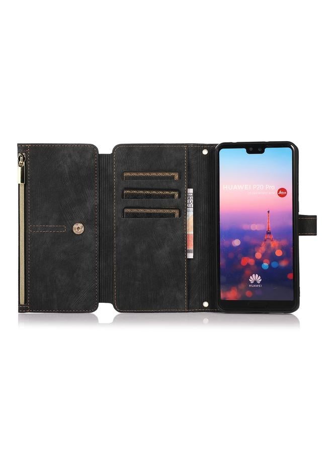 Zaboon Case For Huawei P20 Pro Dream 9-Card Wallet Zipper Bag Leather Phone Case - Image 4