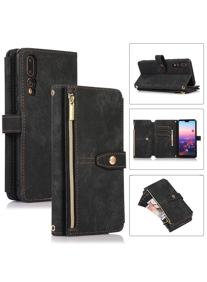 Zaboon Case For Huawei P20 Pro Dream 9-Card Wallet Zipper Bag Leather Phone Case - Image 1