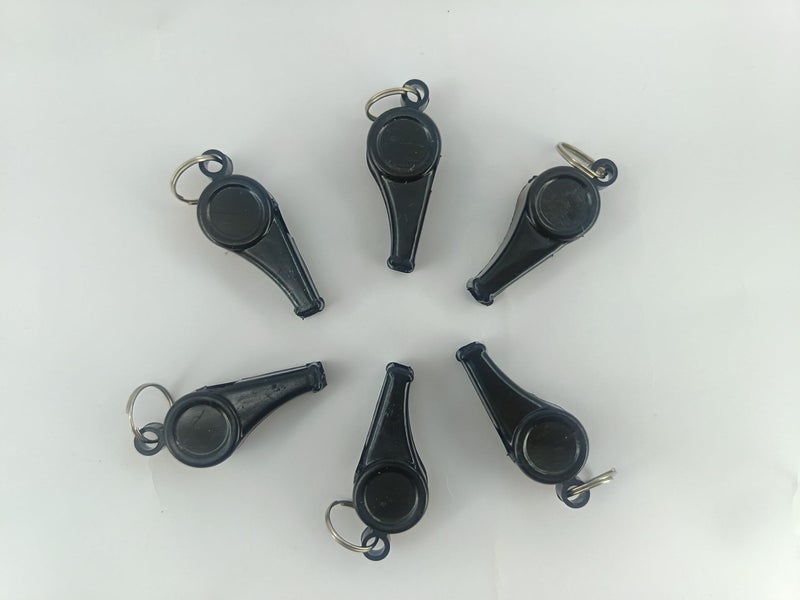 advancedestore Whistle, Loud Plastic Whistle for Referees Coaches Lifeguards Survival Emergency Football Basketball Soccer Hockey (Set of 6) - Image 1