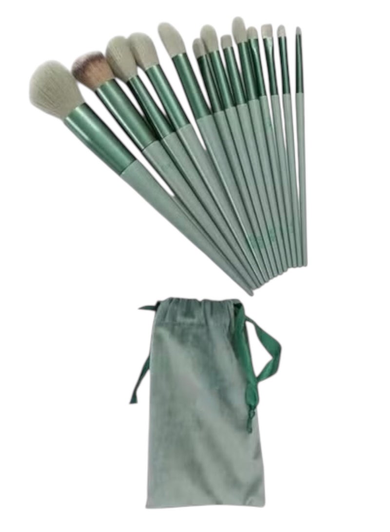 فكس مجموعة فرش مكياج احترافية مكونة من 13 قطعة متعدد الألوان - Image 1