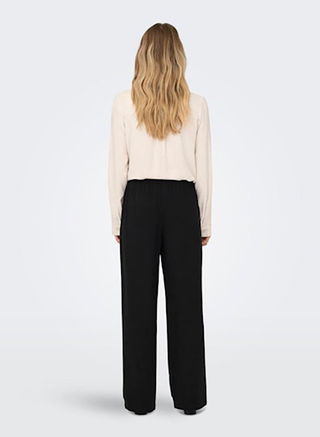 ONLY ONLY Womens Siesta Pull-Up Linen Pant  - Image 4