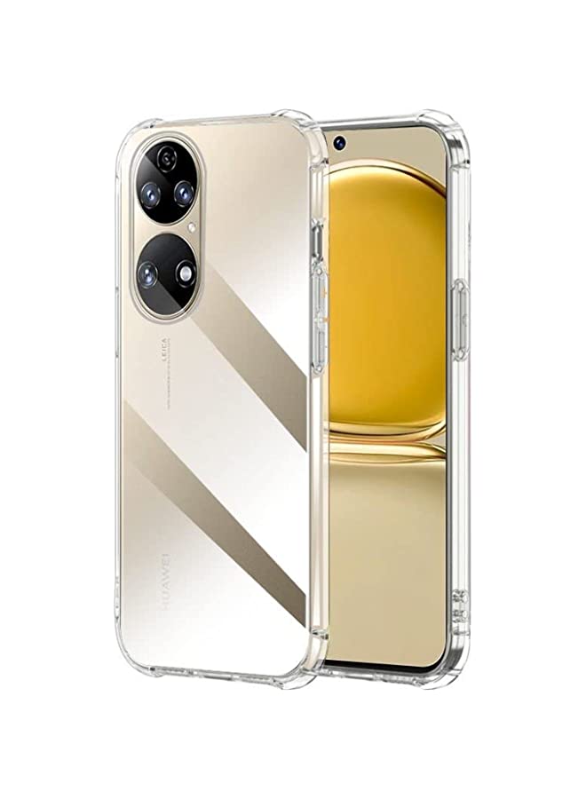 IAF Case for Huawei P50 Pro Case Cover Back Air Cushion Soft Silicone Shockproof Anti-Scratch Protective Bumper Shell Corner Clear for Huawei P50 Pro