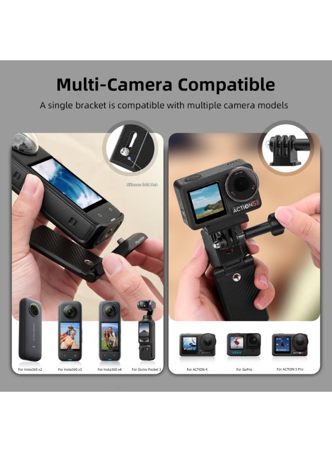 جبل مغناطيسي لـ Insta360 X5 X4 ، قاعدة حامل مغناطيس قوس L مع محولات Arca QR 1/4 "لثلاثية الأقدام ، لـ Insta360 X5 X4 X3 GO 3S / لـ DJI Pocket 3 Action 5 Pro / لـ GoPro Accessories - Image 5