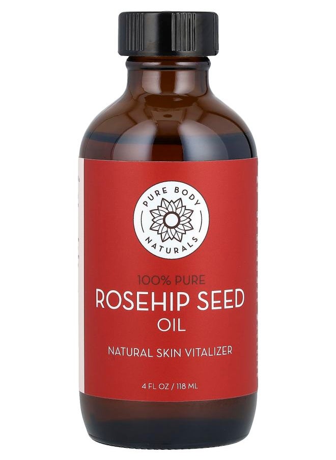 PURE BODY NATURALS Rosehip Seed Oil 4 fl oz (118 ml) 