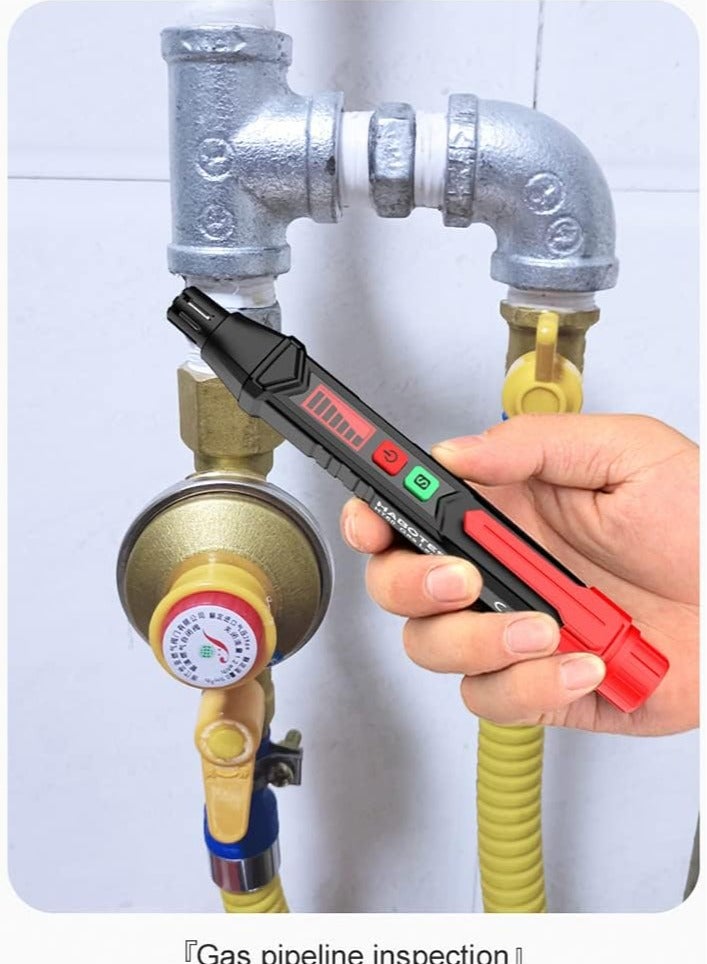 HABOTEST HT60 Natural Methane Gas Detector, Handheld Combustible Gas Detector, Gas Leakage Sensor With Audible And Visual Alarm With Lcd Display, Methane Propane Natural Gas Detector, (1pc) - Image 2