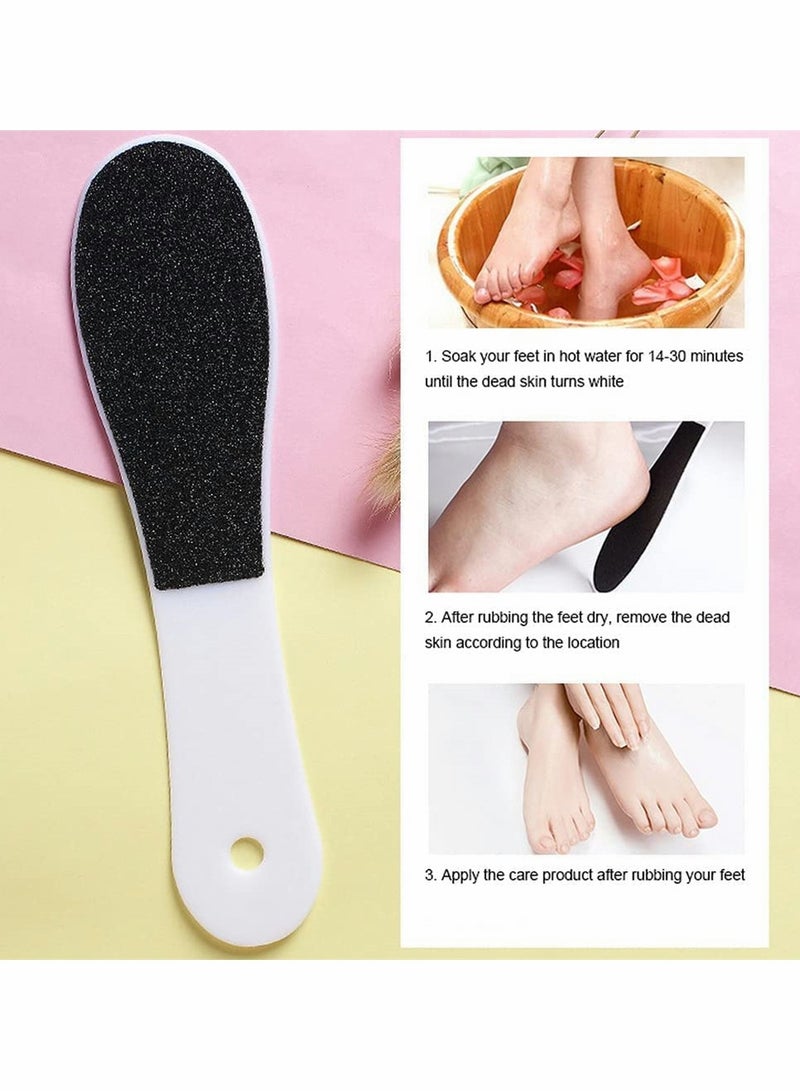 SYOSI 4 Pcs Double-Sided Foot File, Callus Remover Dead Skin and Double-Sided Foot Scrubber Foot Files Kit Heel Scraper Foot Scrub Care Tool to Remove Rough Cracked Corns Smoothing Hard Skin  - Image 5