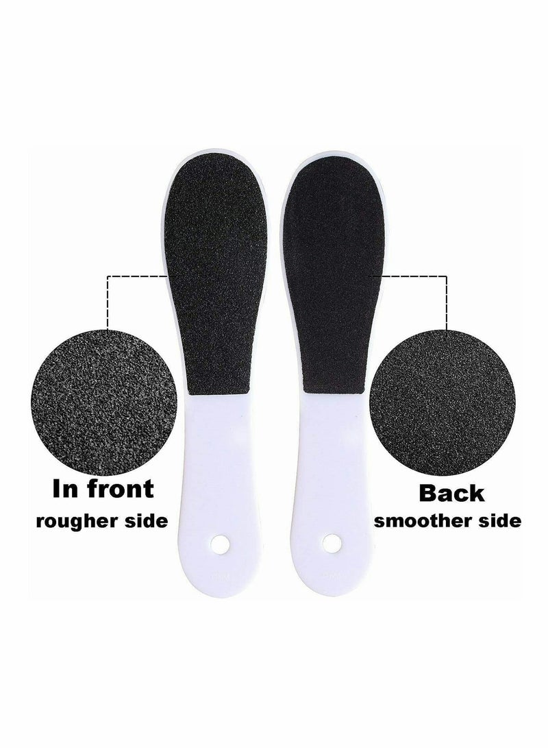 SYOSI 4 Pcs Double-Sided Foot File, Callus Remover Dead Skin and Double-Sided Foot Scrubber Foot Files Kit Heel Scraper Foot Scrub Care Tool to Remove Rough Cracked Corns Smoothing Hard Skin  - Image 2